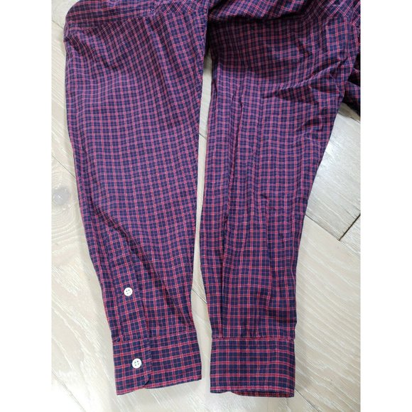 Men's Ralph Lauren Blake Red Plaid Button Down Shirt Large Long Sleeve Cotton - Picture 6 of 8